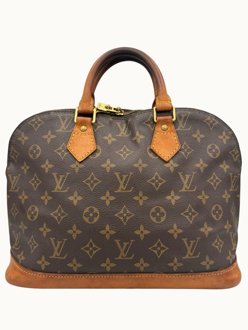 Louis Vuitton Alma PM Monogram Canvas Vintage Luxury Satchel Top Handle LV Bag